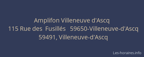 Amplifon Villeneuve d'Ascq