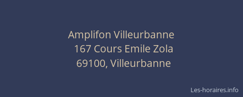 Amplifon Villeurbanne