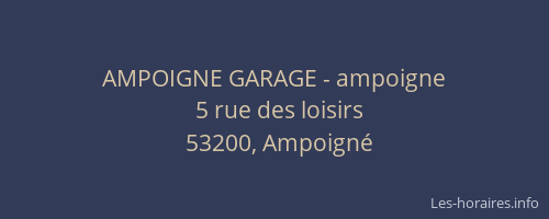 AMPOIGNE GARAGE - ampoigne