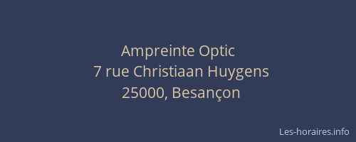 Ampreinte Optic