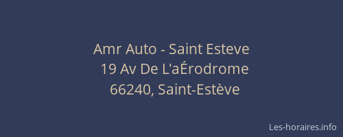 Amr Auto - Saint Esteve