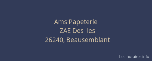 Ams Papeterie