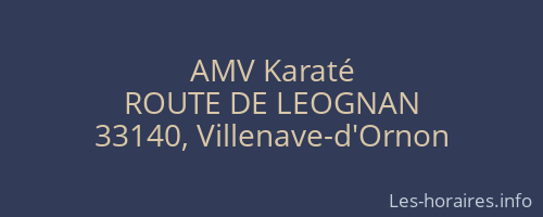 AMV Karaté