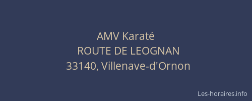 AMV Karaté