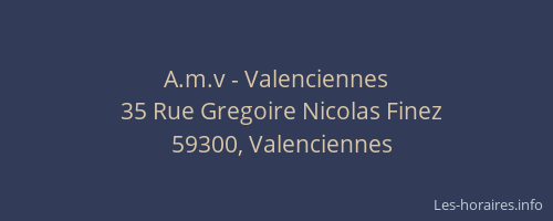 A.m.v - Valenciennes
