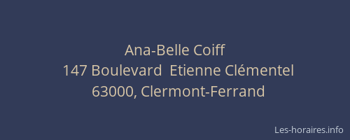 Ana-Belle Coiff