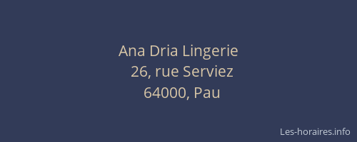 Ana Dria Lingerie