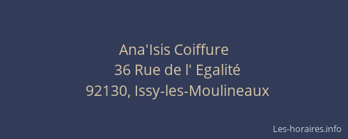 Ana'Isis Coiffure