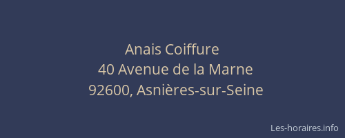 Anais Coiffure