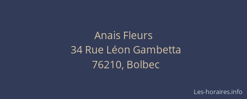Anais Fleurs