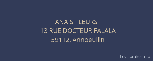 ANAIS FLEURS