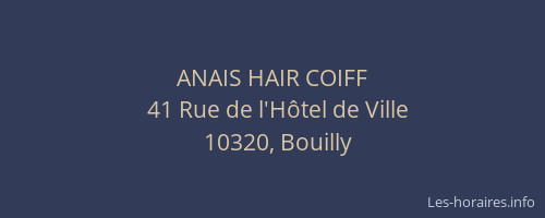 ANAIS HAIR COIFF