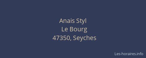 Anais Styl