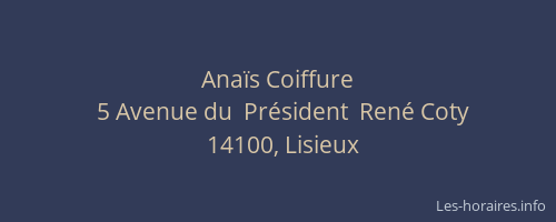 Ana&iuml;s Coiffure