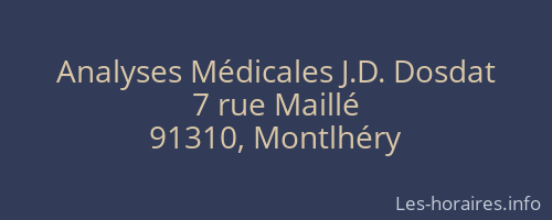 Analyses Médicales J.D. Dosdat