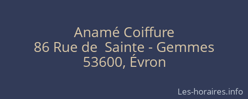 Anamé Coiffure