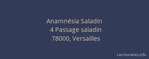 Anamnésia Saladin