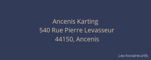 Ancenis Karting