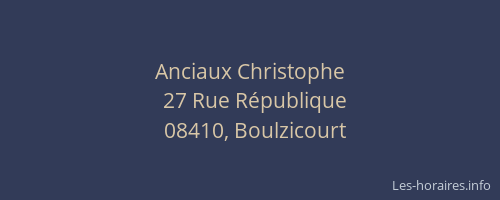 Anciaux Christophe