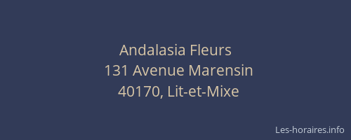 Andalasia Fleurs
