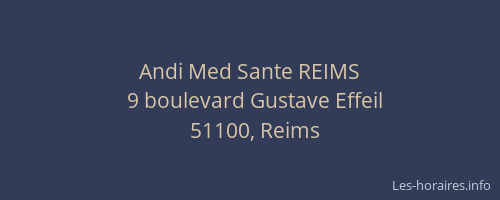 Andi Med Sante REIMS