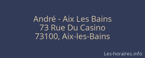 André - Aix Les Bains