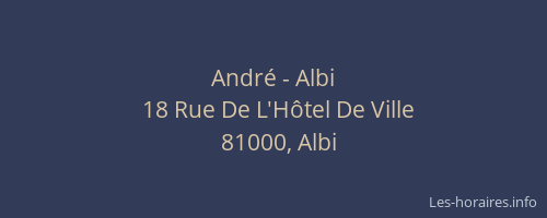 André - Albi