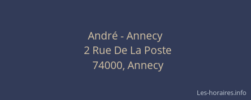 André - Annecy