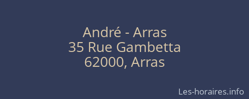 André - Arras