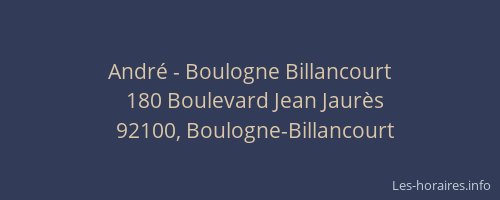 André - Boulogne Billancourt