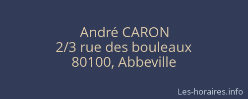 André CARON