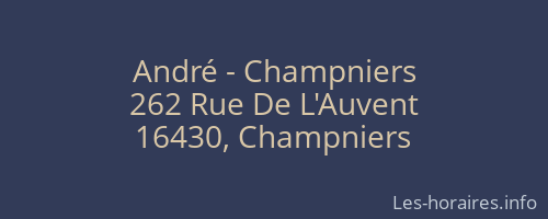 André - Champniers