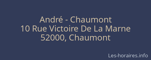 André - Chaumont