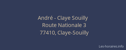André - Claye Souilly