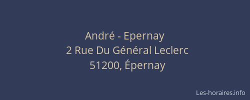 André - Epernay