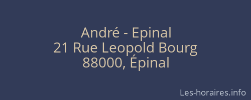 André - Epinal