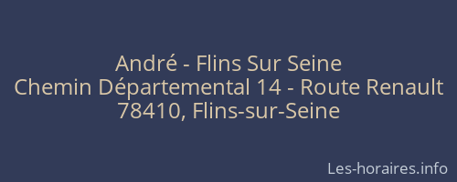 André - Flins Sur Seine