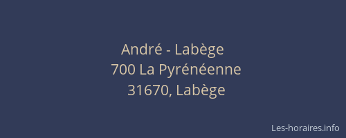 André - Labège