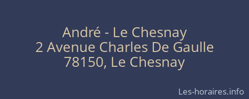 André - Le Chesnay
