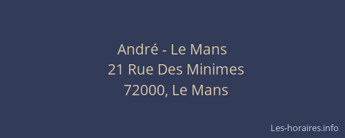 André - Le Mans