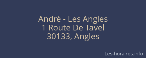 André - Les Angles