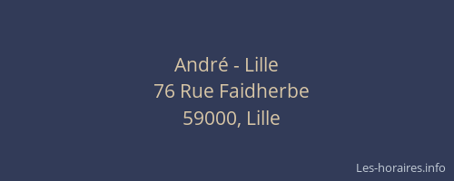 André - Lille