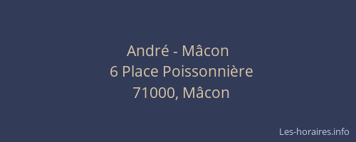 André - Mâcon