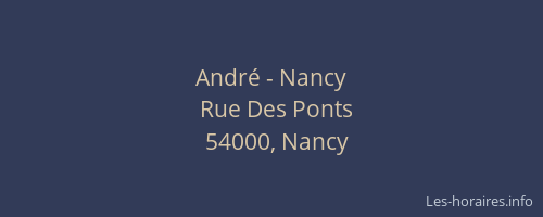 André - Nancy