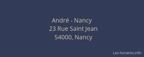André - Nancy