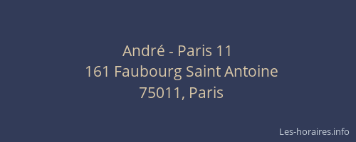 André - Paris 11