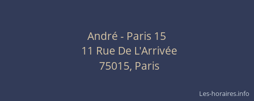André - Paris 15