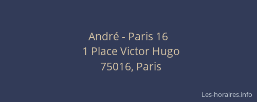 André - Paris 16