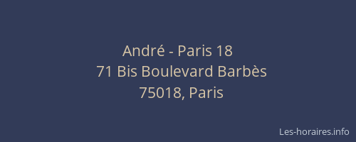 André - Paris 18