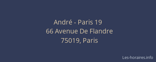 André - Paris 19